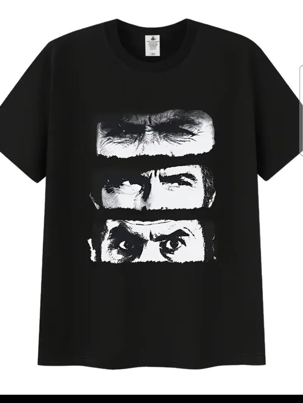 The Good The Bad And The Ugly ...Black Graphic Crewneck T-Shirt.